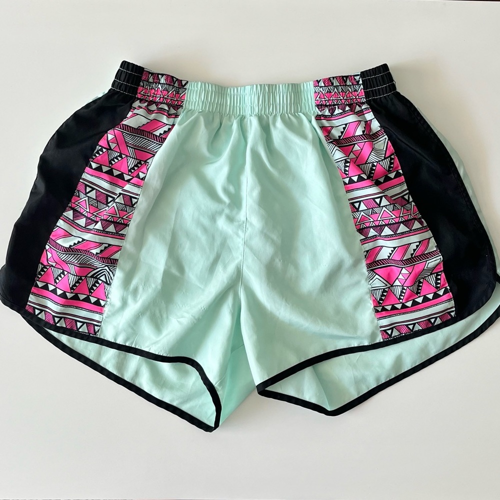Victoria’s Secret PINK Tribal Aztec Print Mint Running Athletic Shirts Small